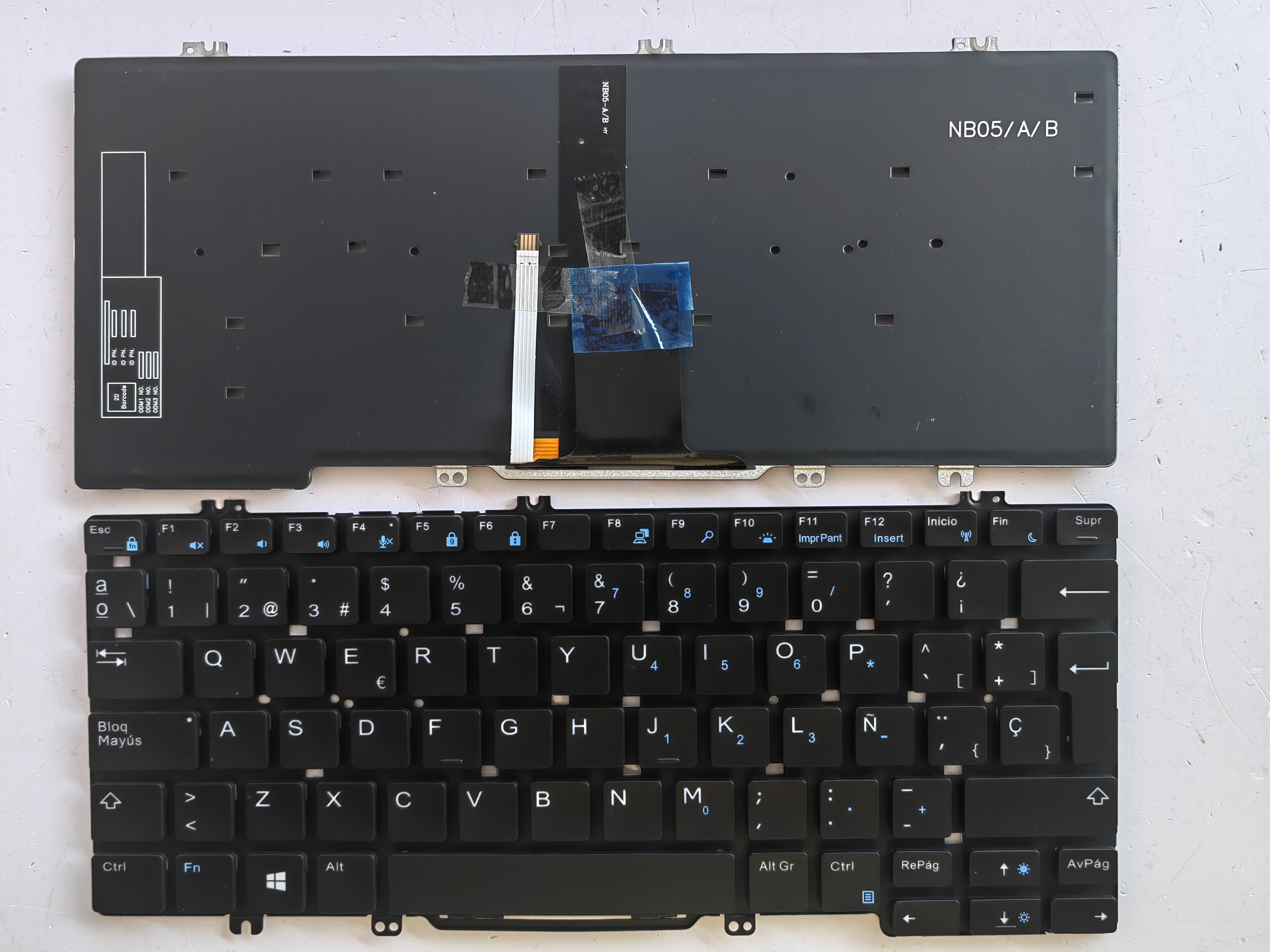 Picture of New Replacement Laptop Keyboard For  OEM  DELL  E7380 E7280  E5280 , backlit, black SP Layout